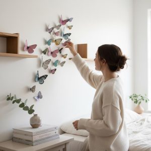 36pcs 3D Butterfly Stickers - Colorful PVC Decor for Walls, DIY, Photos & Gifts